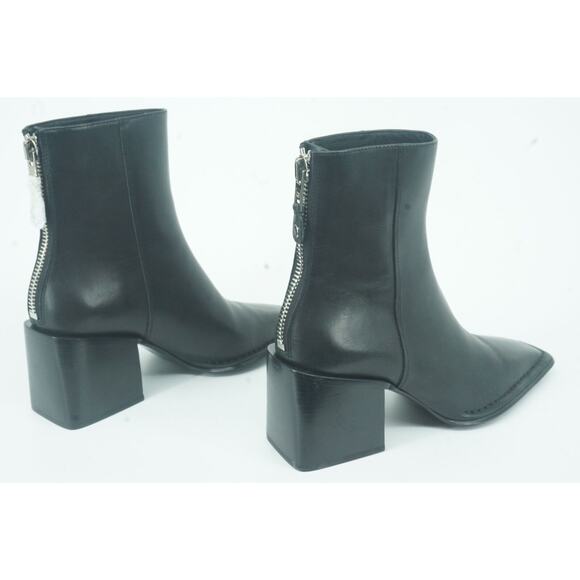 Alexander Wang Parker Square Toe High Block Heel Ankle Booties SZ 38.5 New $750 - Picture 4 of 11